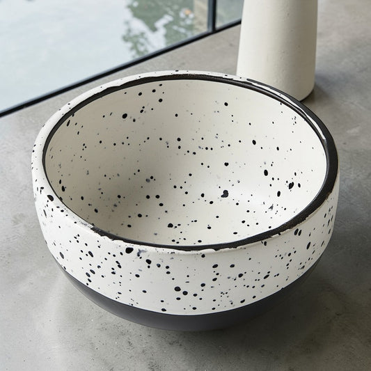 Nuvvz Artistic Speckled Large Water Basin